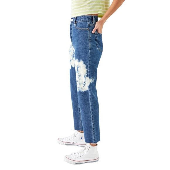 Tie Dye High Waisted Straight Leg Jeans women‎ size 28 - Picture 10 of 11